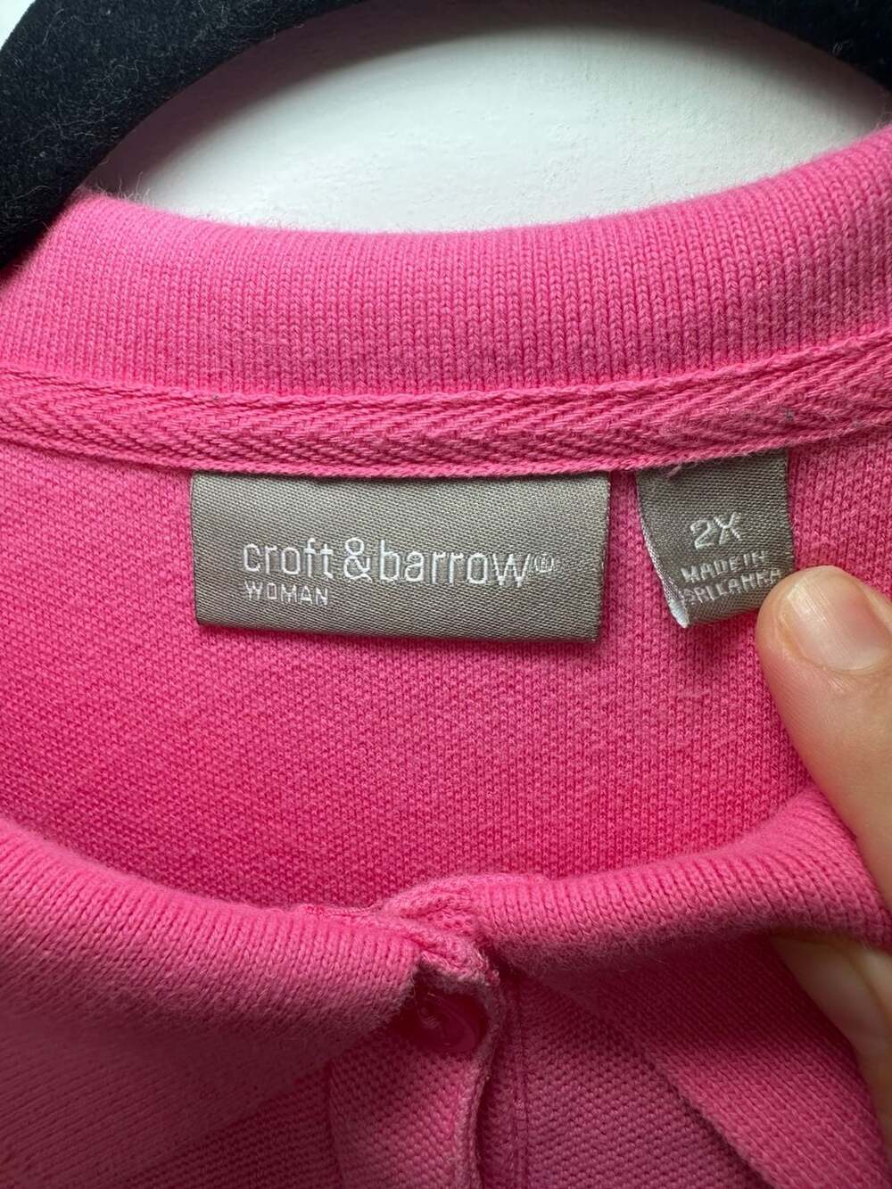 Bundle Croft & Barrow Woman Pink Short Sleeve Polo Shirt 2X - Picture 3 of 9